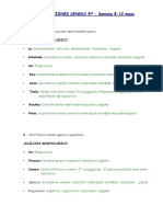 CORRECCIONES LENGUA 5º - Semana 8-12 Mayo: Análisis Morfológico