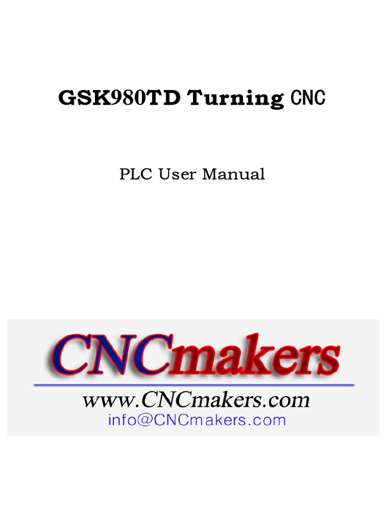 GSK980TD CNC PLC Programming Guide | PDF | Programmable Logic ...