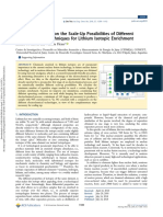 A First Assessment On The Scale-Up Possibilities of Different Electrochemical Techniques For Lithium Isotopic Enrichment