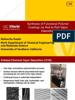 Synthesis of Functional Polymer Coatings Via Roll-to-Roll Vapor Deposition