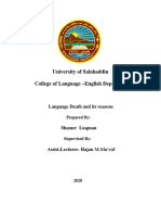 Languae Death 1 PDF