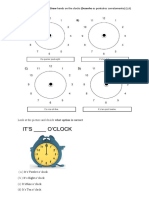 What's The Time? - Draw Hands On The Clocks (Desenhe Os Ponteiros Corretamente) (1,6)