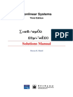 Hassan K. Khalil - Complete Solution Manual For Nonlinear Systems