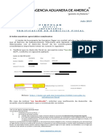 Circular 12. Verificación de Domicilio Fiscal