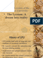 Philippines University: - History of Lyceum of The