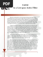 UAF42 As A Low-Pass Active Filter