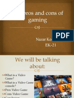 The pros and cons of gaming