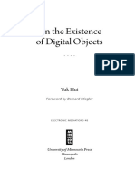On The Existence of Digital Objects Yuk Hui 45 731