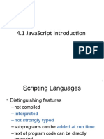 4.1 Javascript Introduction