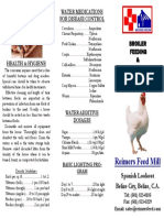 Water medications and lighting programs for broiler disease control and growth