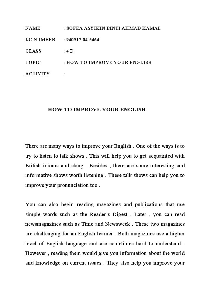 Tips to Enhance English Skills | PDF