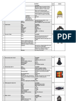Protective Equipment Specification Sheet