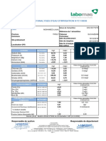 Rapport D'Analyses D'Eau D'Irrigation N°C110638: Client