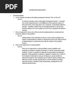 Engineering Management (Decision Making)