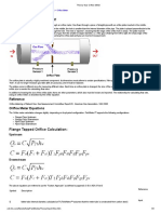 Theory Gas Orifice Meter: Flange Tapped Orifice Calculation