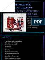 Marketing Management: Comparison of Marketing Strategies of Coke and Pepsico