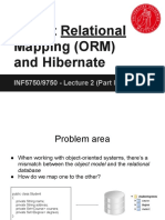 Inf5750 - Lecture 2. C - Hibernate Intro PDF