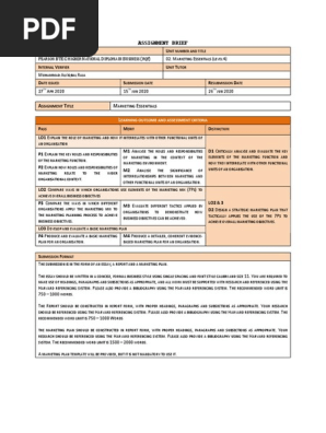 marketing essentials brief 