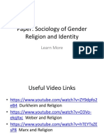 Paper: Sociology of Gender Religion and Identity: Learn More