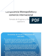 Competencia Monopolística y Comercio A La Krugman