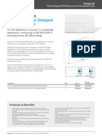 Design 30 Time Delayed RCCB Incomer: Consumer Unit