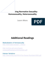 Constructing Normative Sexuality: Homosexuality, Heterosexuality