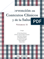 Libro Intervencion en Contextos Clinicos y de La Salud Vol II PDF