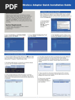 Wireless Adapter Quick Installation Guide: 1.software and Driver Setup