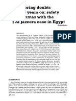 Baker, A. (2018) - Lingering Doubts 3 Years On. Safety Dilemmas With The Al Jazeera Case in Egypt PDF