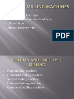 Column and Knee Type Milling