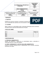 P 04 Acciones Correctivas y Preventivas Medicina Udea PDF