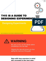 Irrational Labs - Designing Experiments