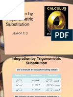 Trig Substitution Integration Techniques