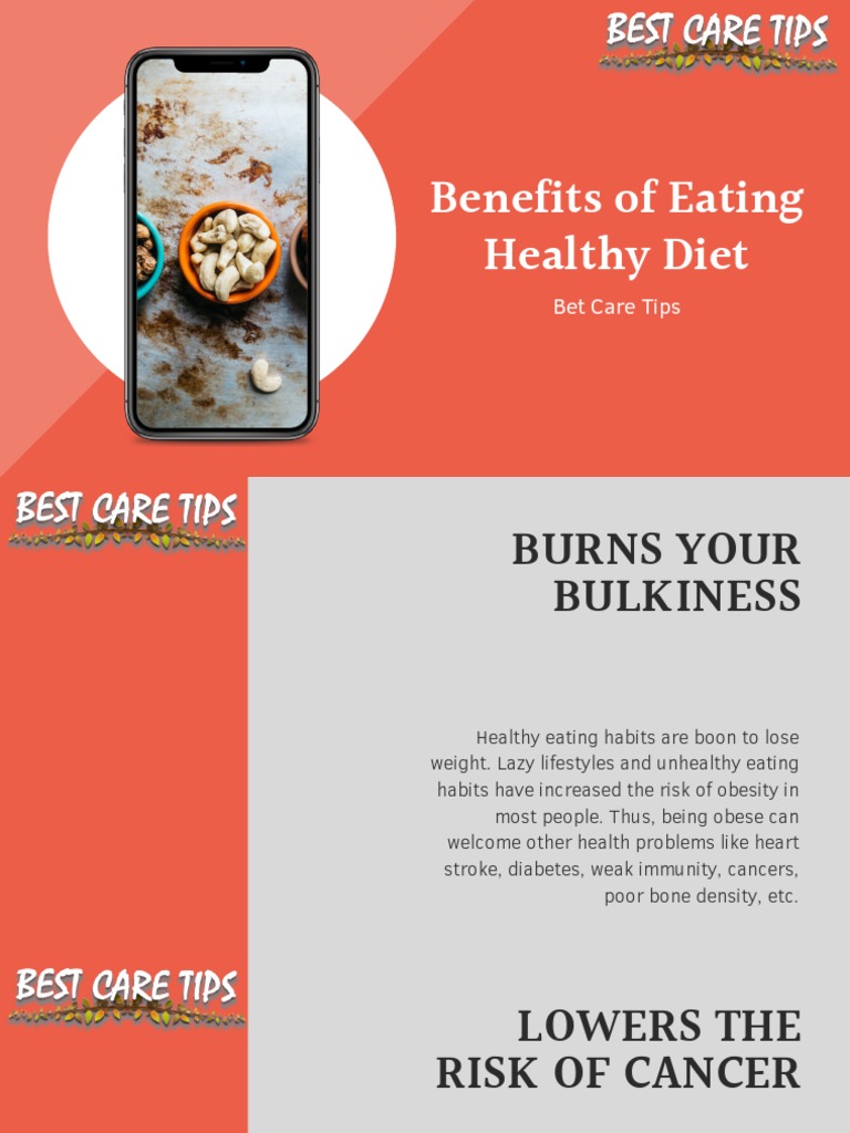 Health Benefits of a Balanced Diet | PDF | Healthy Diet | Determinants ...
