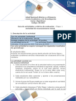 Guia de Actividades y Rubrica de Evaluación - Etapa 1 - Actividad de Reconocimiento Inicial PDF