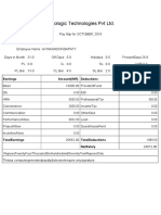 Innologic Technologies PVT LTD.: Earnings Amount (INR) Deductions Amount (INR)