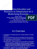 Accounting Education and Research As Infrastructure For A Modernizing Economy