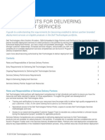 Requirements For Delivering Deployment Services