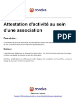 Ooreka Attestation Activite Au Sein D Une Association