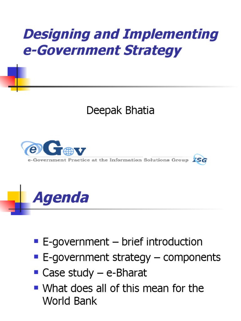 E-Government Strategy Design Guide | PDF | E Government | Public ...