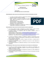 Procedimiento para Solicitud de Certificados