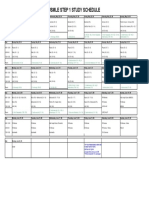 Usmle Step 1 Study Schedule