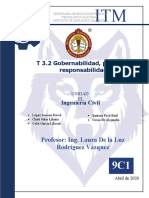 Profesor: Ing. Laura de La Luz Rodríguez Vázquez: T 3.2 Gobernabilidad, Política y Responsabilidad