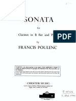 POULENC, F. - Sonata para Clarinete & Piano (Cl. + Pno) PDF