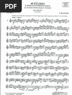 V. Blancou QUARANTE ÉTUDES クラリネット V.Blancou：40 Etudes No.22 - YouTube