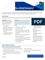 ADA 2020 COVID19 Dental Emergency DDS