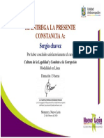 Certificado CULTURA DE LA LEGALIDAD Y COMBATE ALA CORRUPCION PDF
