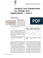 Transmission Line Transformers: Theory, Design and Applications