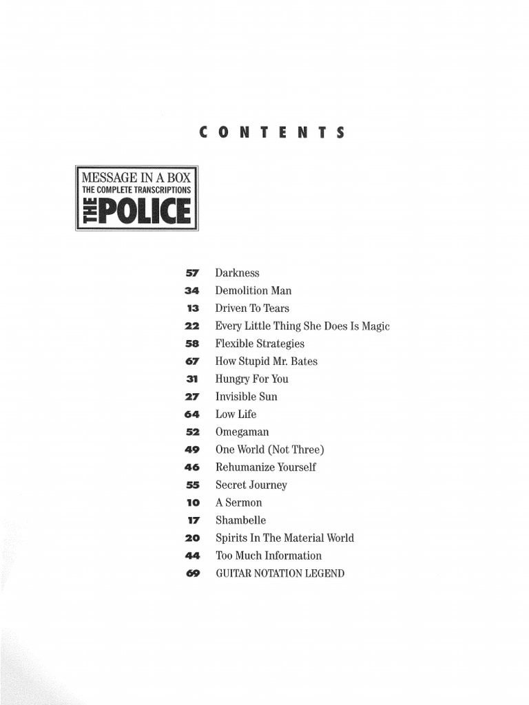 Police - Message in A Box Vol 3 PDF | PDF