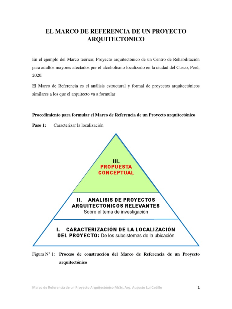 Marco de Referencia en Proyectos Arquitectónicos | PDF | Santiago | Perú